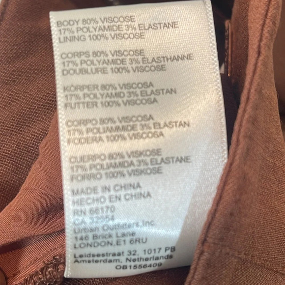 Free People Go For That Slim Flare Pants in bronze size XS - Picture 7 of 7